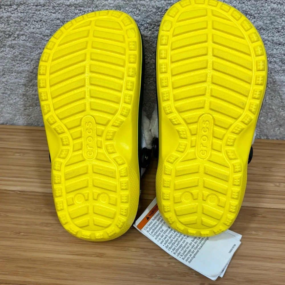 Buddy The Elf x Crocs Lined Clog Kids C12 Green Yellow Gold‎ Youth